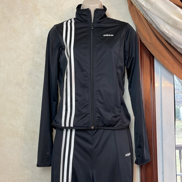 ADIDAS 3-PIECE BLACK & WHITE TRACK SUIT - Picture 7 of 10